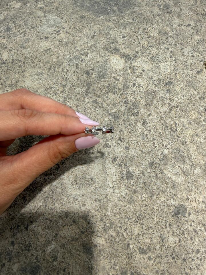 Gümüş Renkli Aura Yüzük