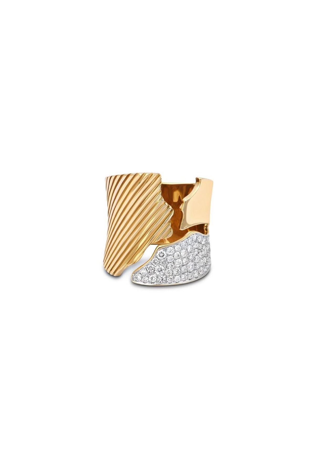 Aura Gold Taşlı Modern Yüzük