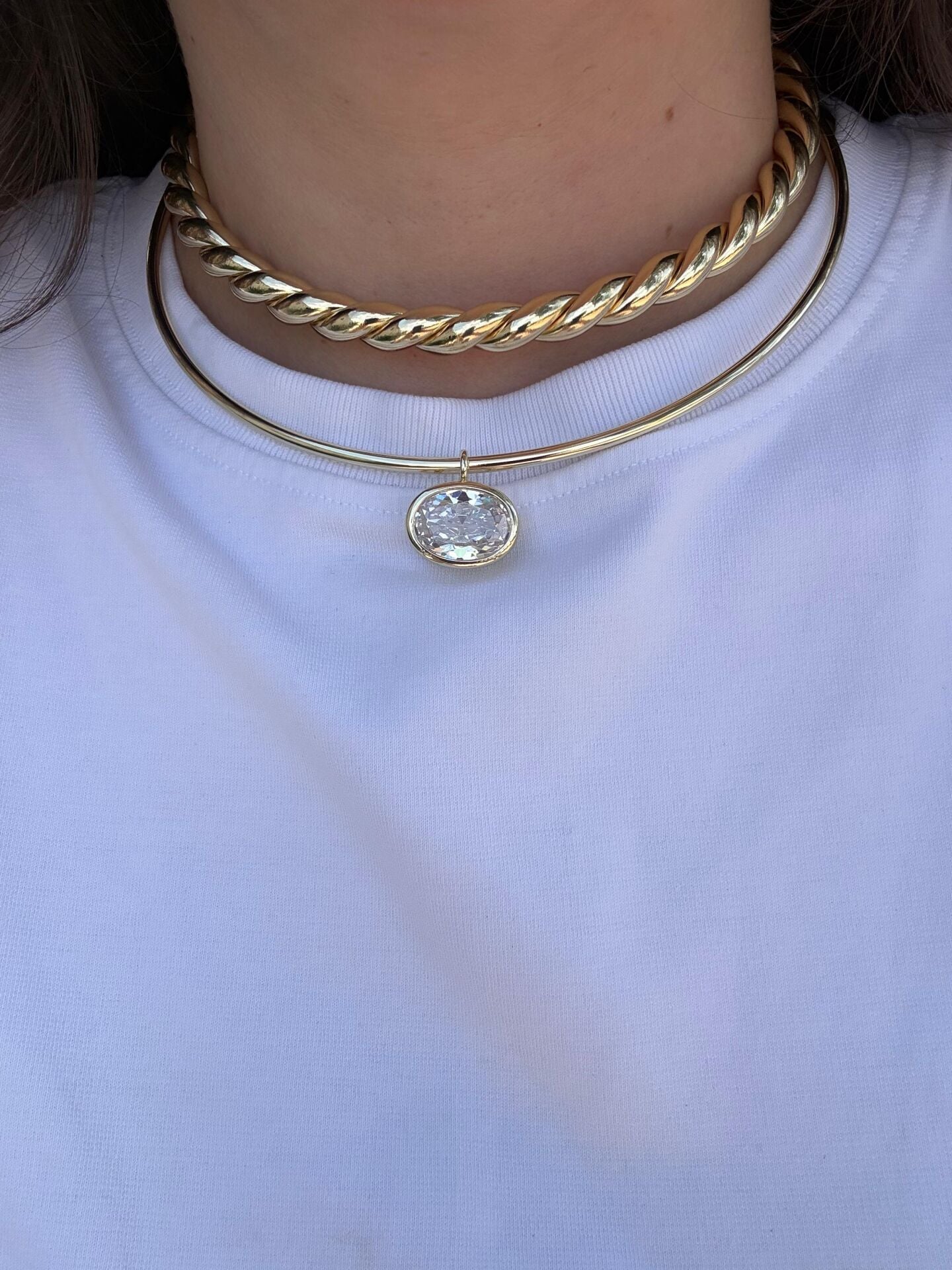 Taşlı Choker Kolye