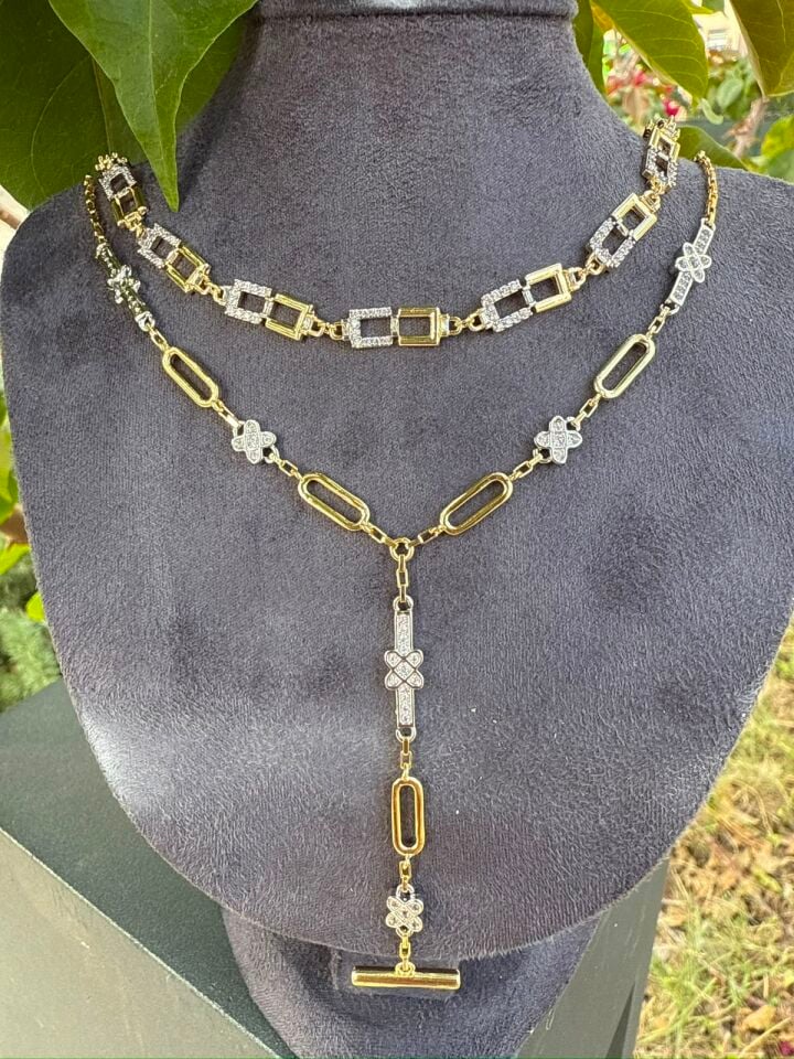 Gold Renkli Marka Y Kolye
