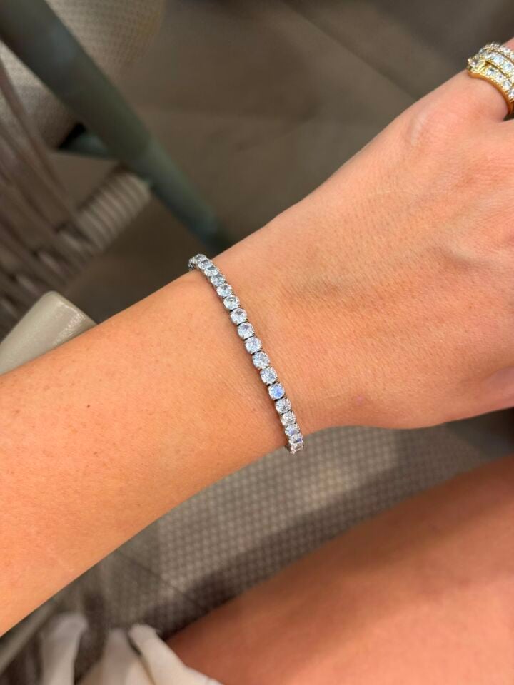 4mm Su Yolu Bileklik (17+2 cm)